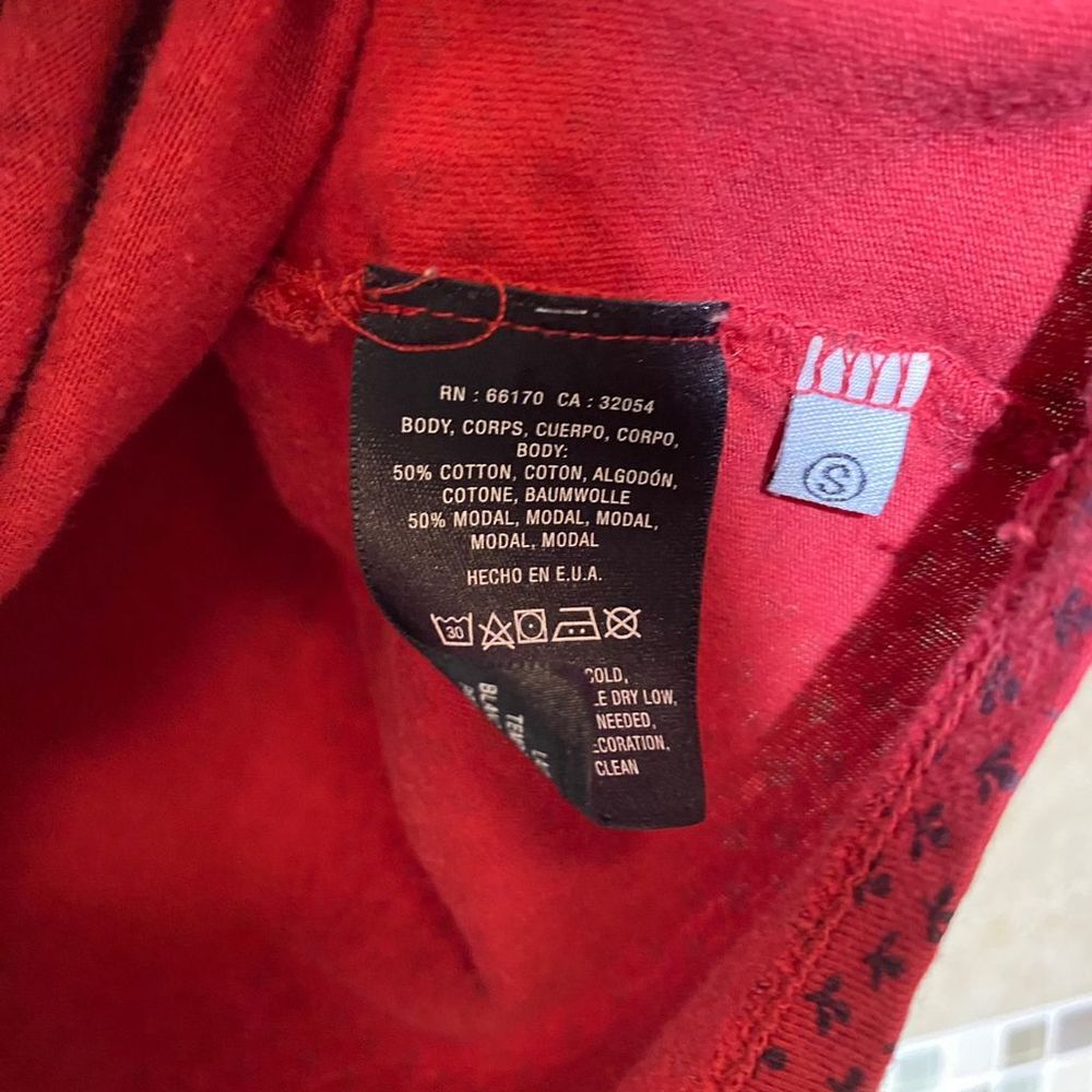 Anthropologie T.la Women's Polka Dot Long Sleeve Red Blouse Size XS - Picture 4 of 4